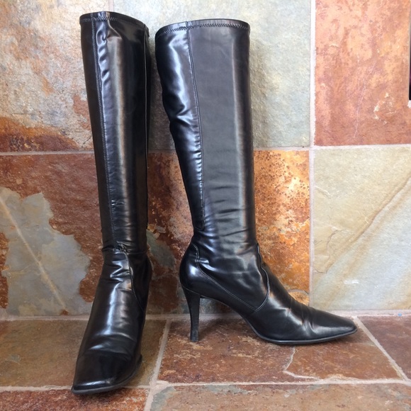 Nine West Shoes - Nine West Tall Stretchy Black Boots